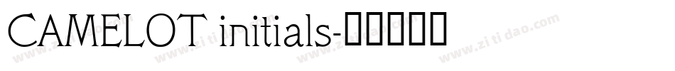 CAMELOT initials字体转换